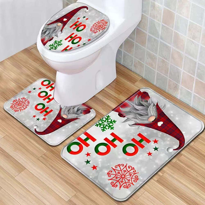 Weihnachts-Themen Badezimmermatte Set