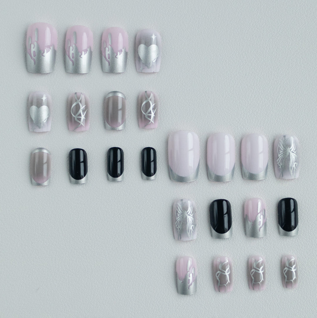 Künstlerisches Nageldesign mit einzigartigen Mustern