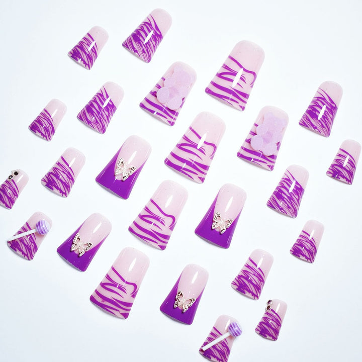 Künstlerische Schmetterling Nageldesign Erweiterungen Karnz
