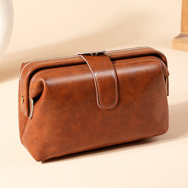 Vintage Leder Kosmetikbox