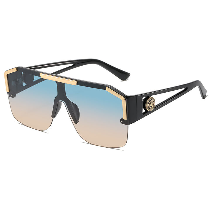 Übergroße geometrische Sonnenbrille Karnz