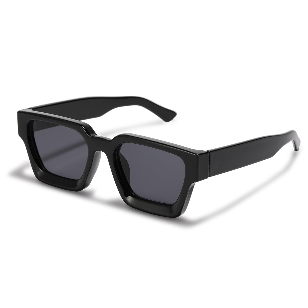 Damen modische Sonnenbrille mit klarem Rahmen und Verlaufsgläsern Karnz