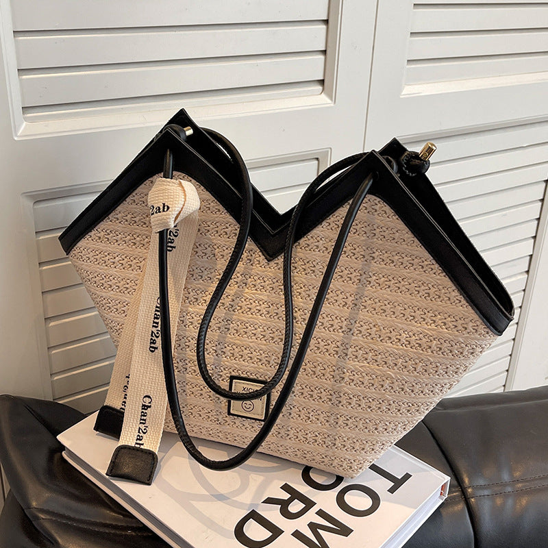 Gewebte Textur Schultertasche Karnz