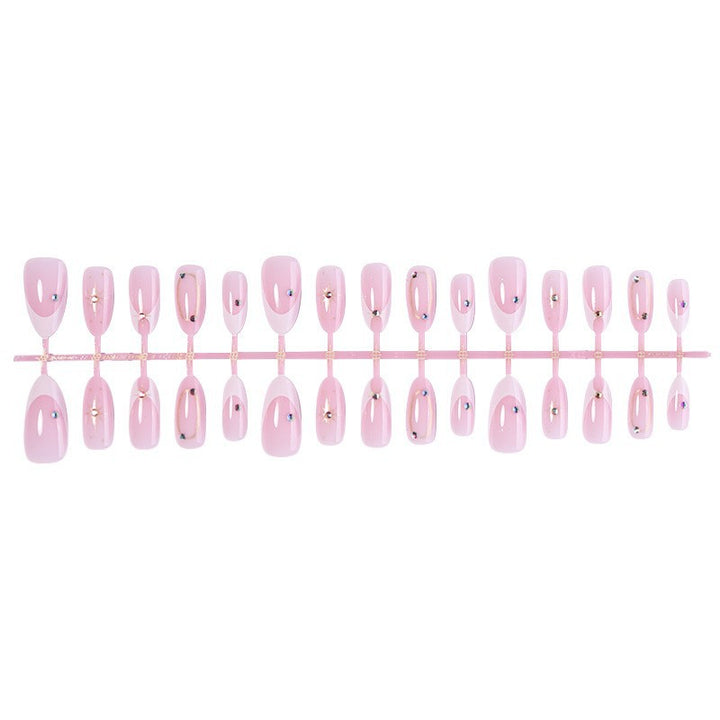Elegantes dekoratives Press-On-Nagelkunstset Karnz