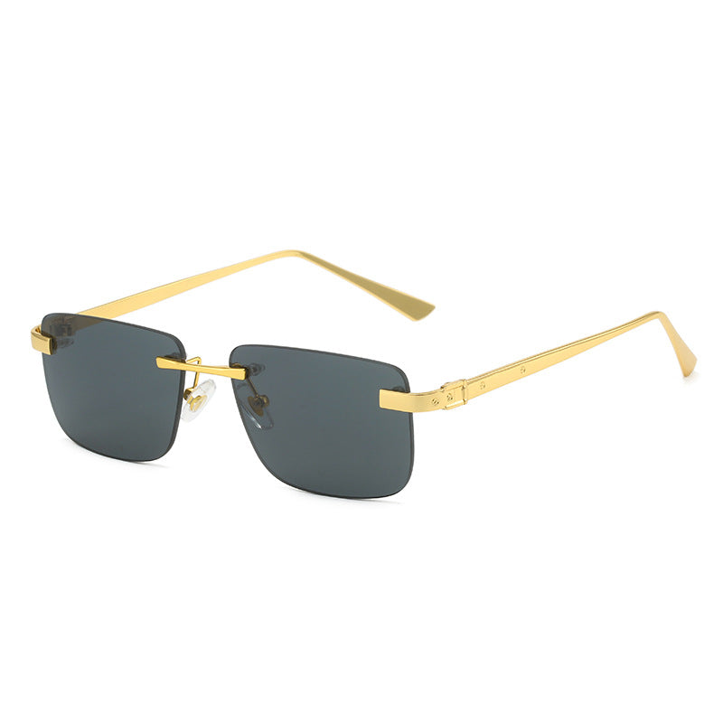 Damen modische Halbrandbrille mit elegantem Metallrahmen Karnz