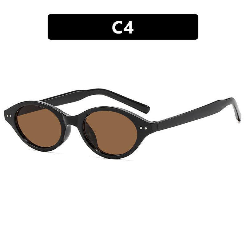 Damen Katzenaugen-Sonnenbrille mit einzigartigem Muster Karnz
