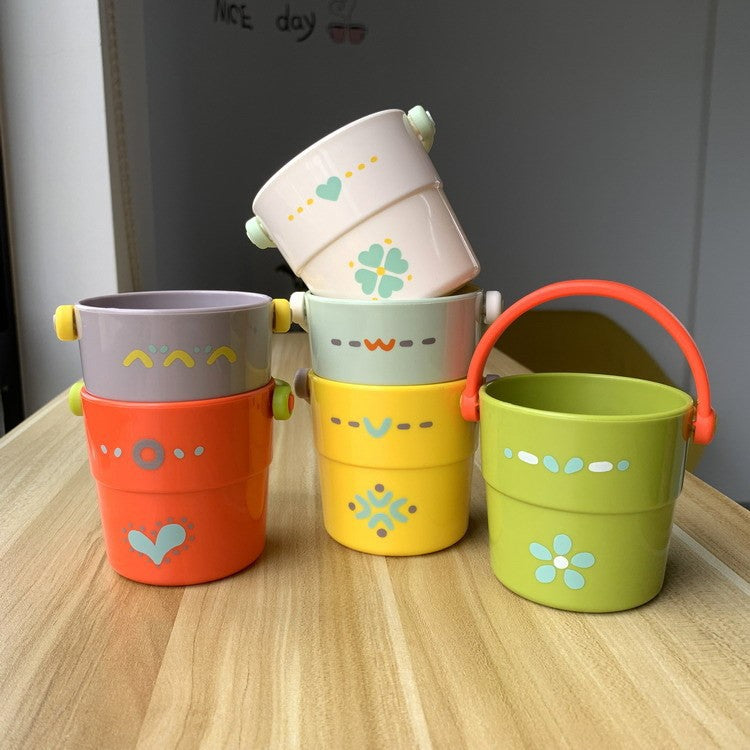 Unisex bunte Aufbewahrungseimer mit ergonomischem Griff Karnz