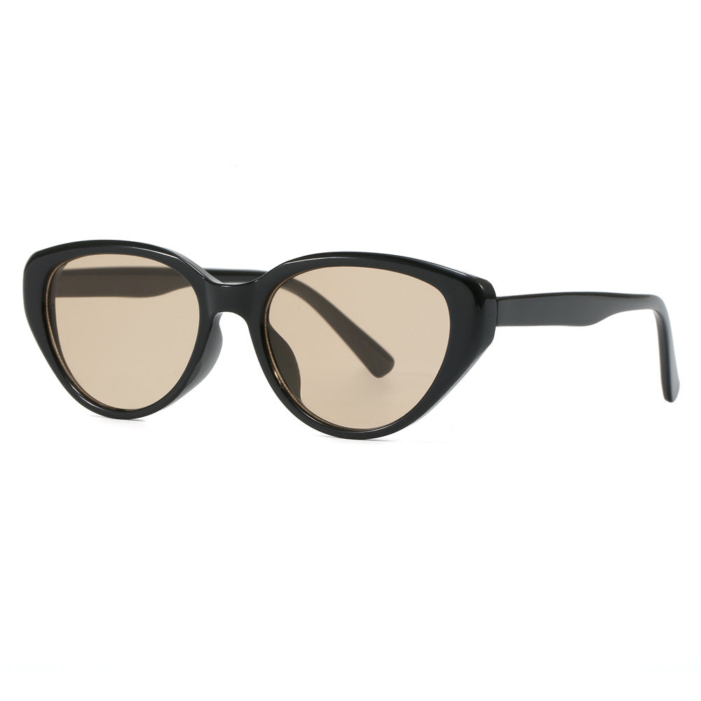 Damen Cat-Eye Sonnenbrille mit trendigem Leopardenmuster Karnz