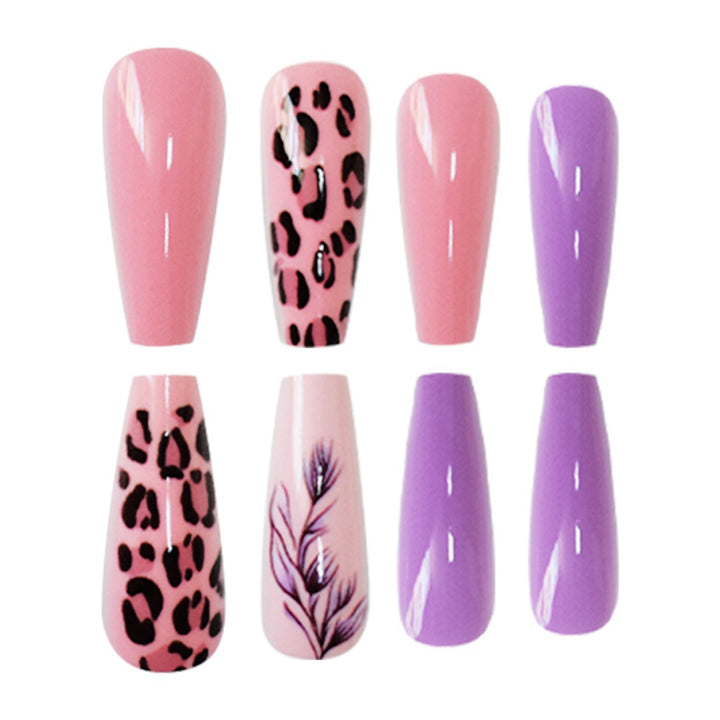 Stylisches Muster Druck-Nagel-Set Karnz