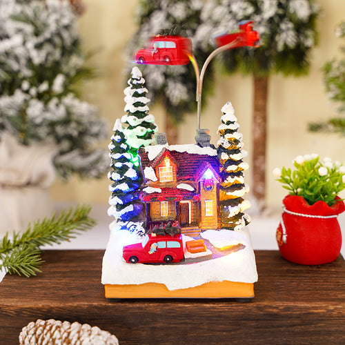 Nostalgische Weihnachtsdorf-Dekoration Karnz