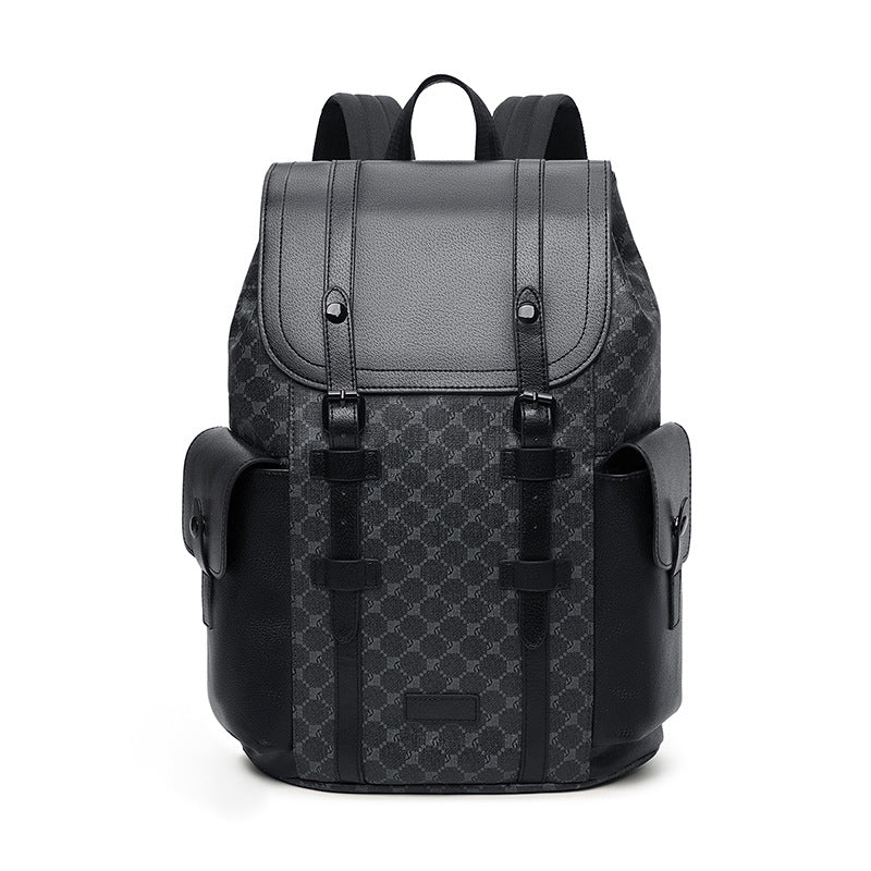 Multi-Fach Leder Rucksack