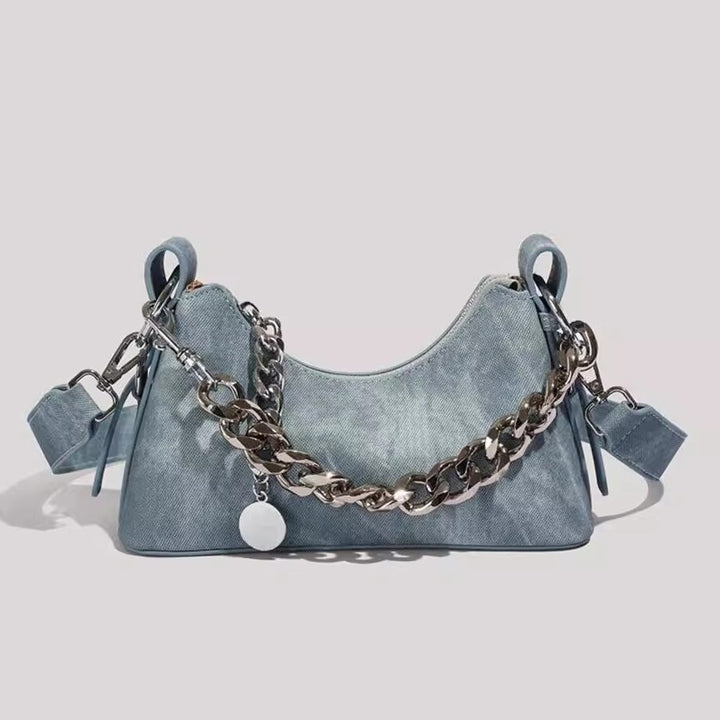 Stylische Ketten-Detail-Handtasche Karnz