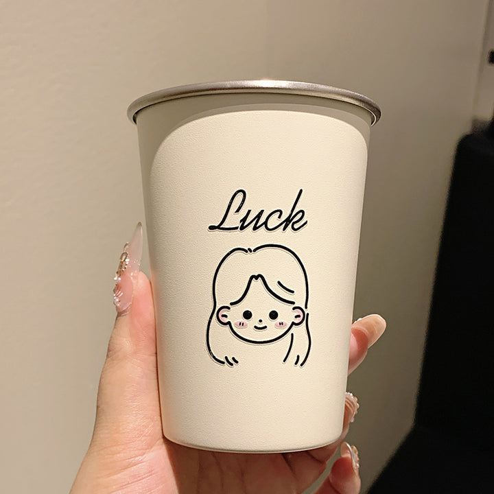 Keramiktasse mit Fröhlichem Gesichtsmotiv Karnz