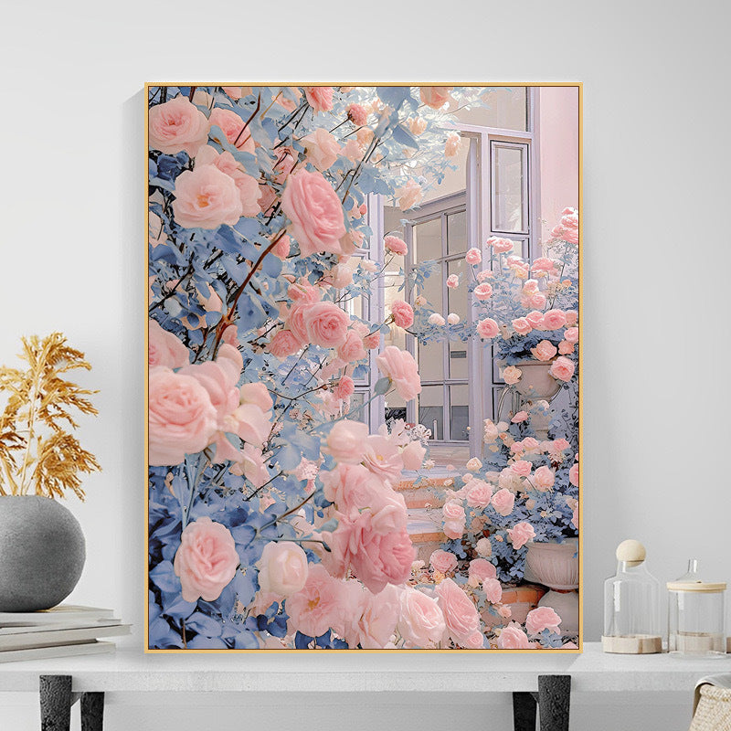 Floral Garden Scene Wandkunst Karnz