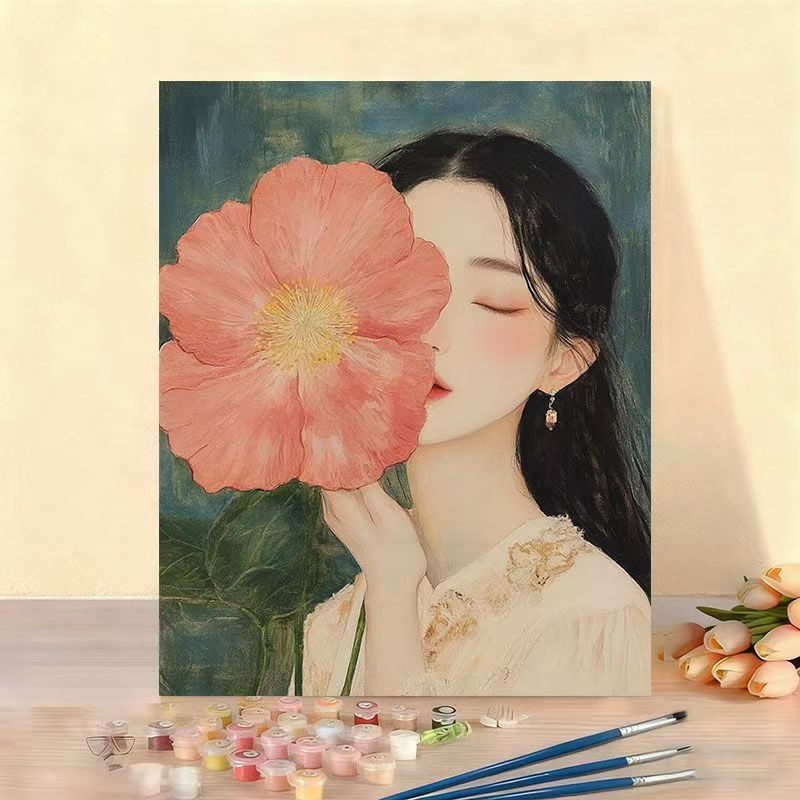 DIY Floral Portrait Malen nach Zahlen Set Karnz