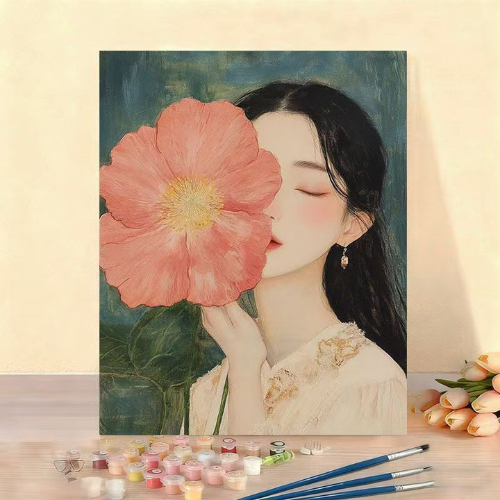 DIY Floral Portrait Malen nach Zahlen Set Karnz