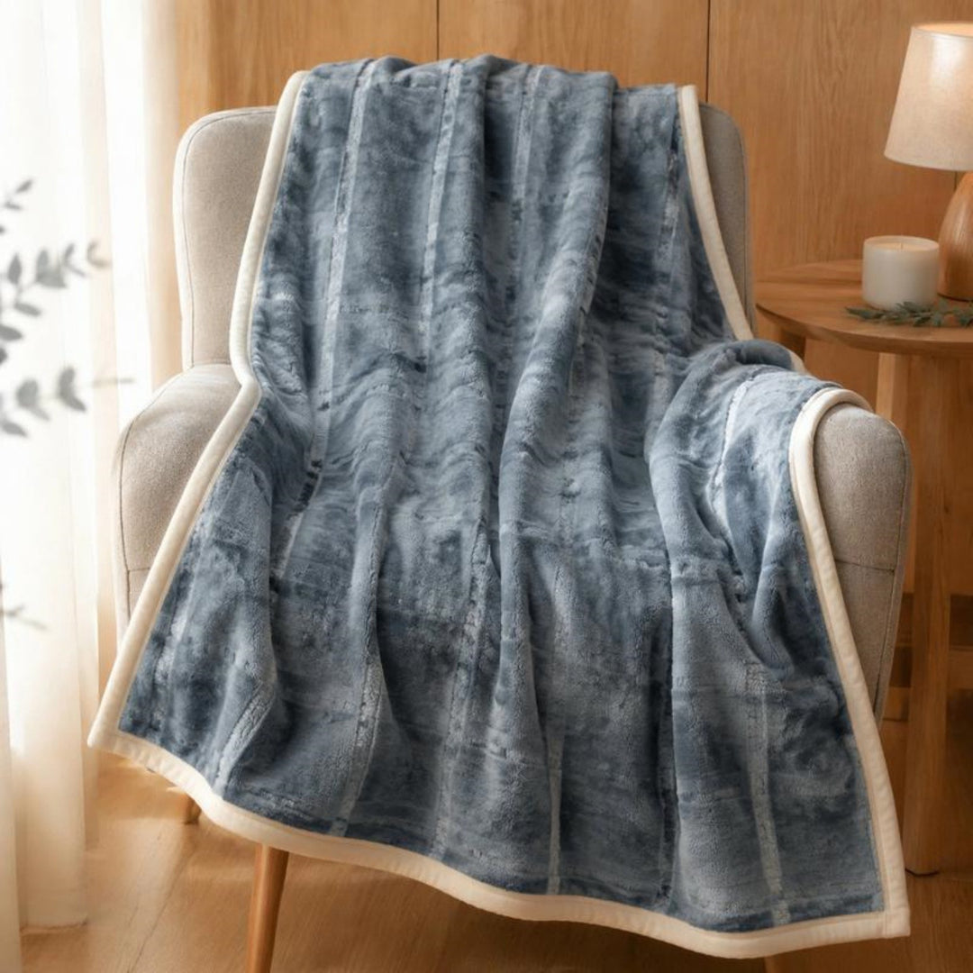 Texturiertes Wende-Fleece-Wurfdecke Karnz