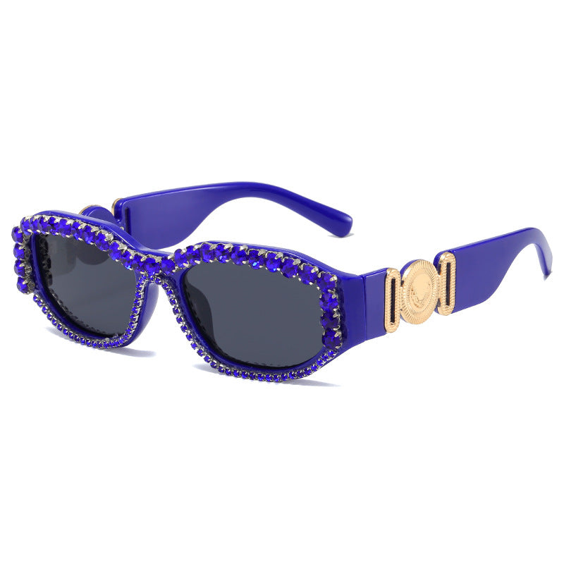 Damen Glamouröse Sonnenbrille mit funkelnden Akzenten Karnz