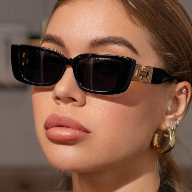 Damen modische Oversized Sonnenbrille mit einzigartigem Leopardenmuster Karnz