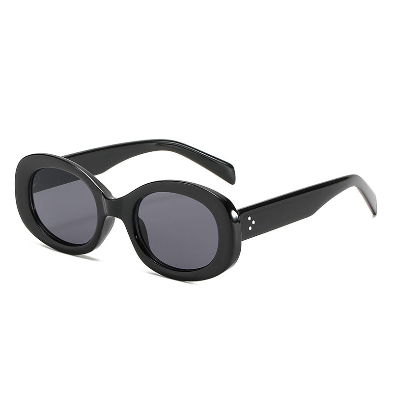 Vintage-Stil Ovalrahmen Sonnenbrille Karnz