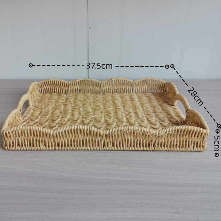 Elegante gewebte Servierplatte Karnz