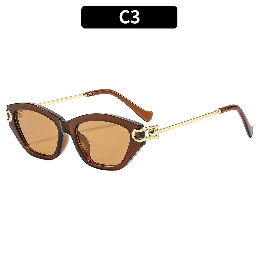 Geometrische Katzenaugen-Sonnenbrille