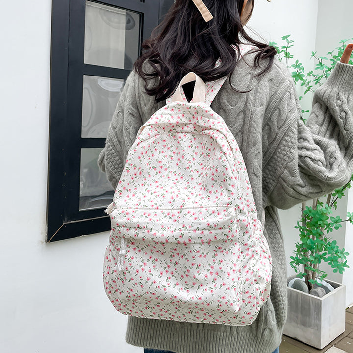 Florales Druck Alltags-Rucksack Karnz