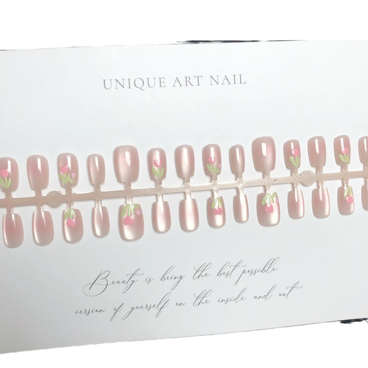 Botanischer Floral Press-On Nagel Set