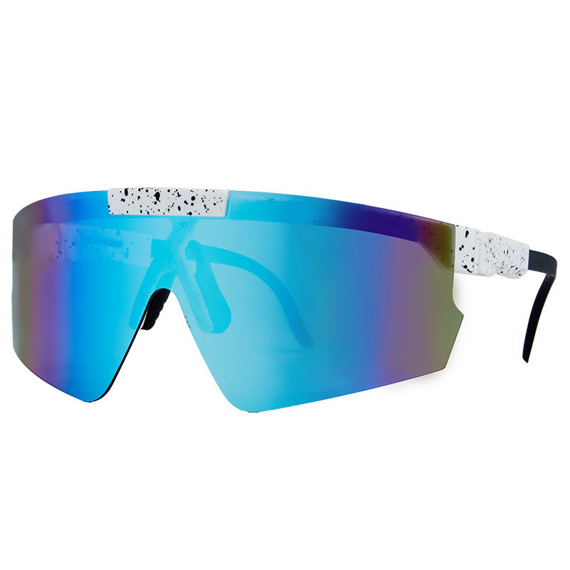 Damen Sport-Sonnenbrille im modernen Design mit großflächigen Gläsern Karnz