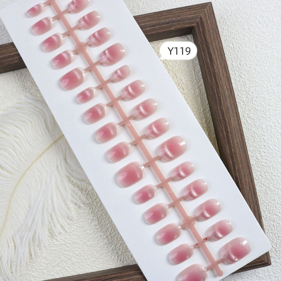 Schimmerndes Glossy Press-On Nagelset
