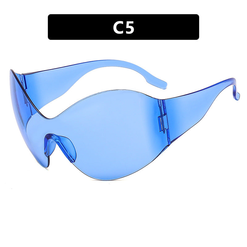 Damen futuristische Sonnenbrille Karnz