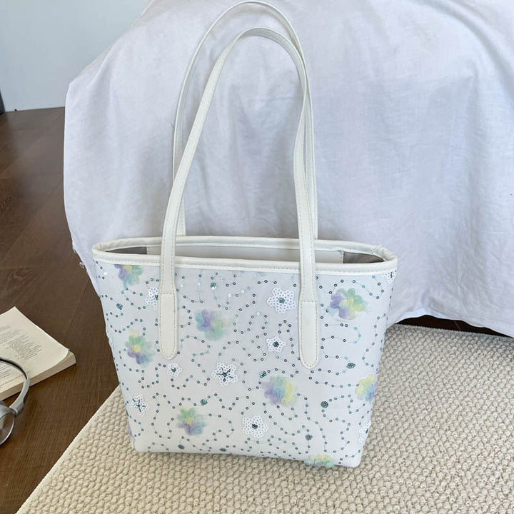 WoFloral Bestickte Tote Bag Karnz