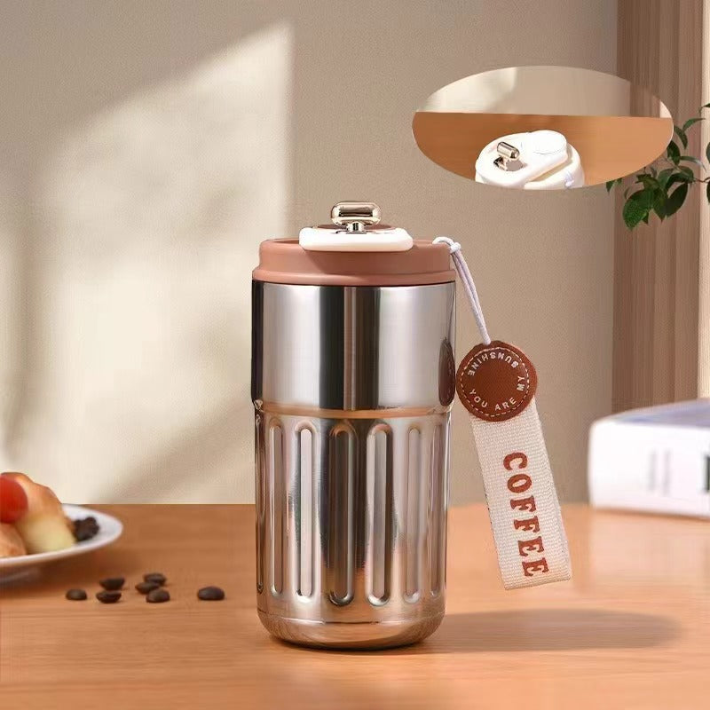Unisex isolierter Kaffeebecher mit praktischem Deckel Karnz