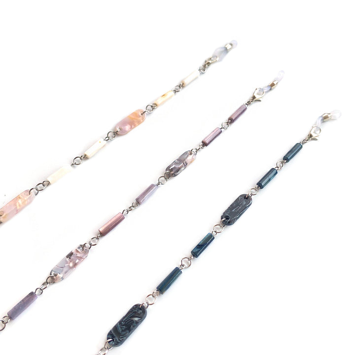 Elegante Edelstein Brille Kette Karnz