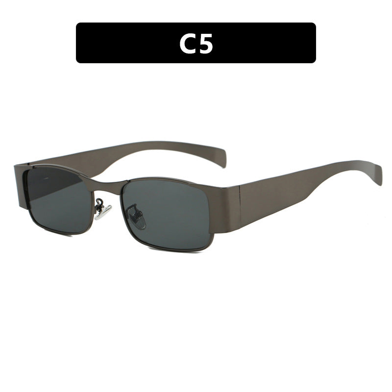 Damen modische rechteckige Sonnenbrille mit eleganten Gläsern Karnz