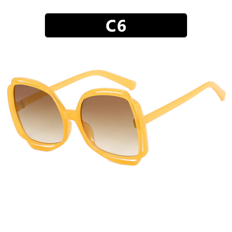 Damen oversized Sonnenbrille im modischen Retro-Design Karnz