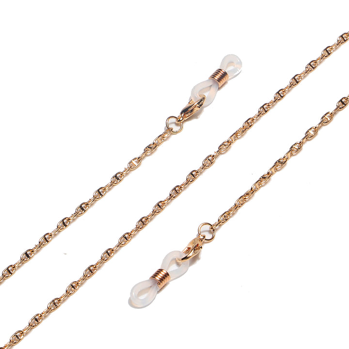 Eleganter goldener Kettenbrillenhalter Karnz