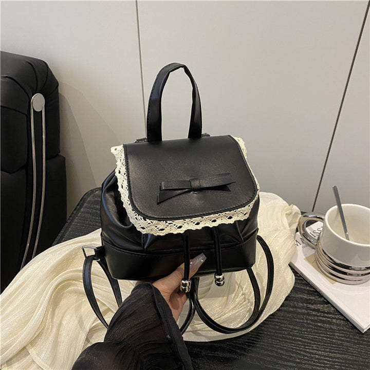 Niedlicher Mini-Rucksack mit Spitzenbesatz Karnz