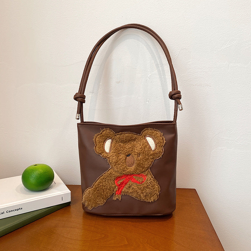 WoCute Teddy Bear Patch Handtasche Karnz