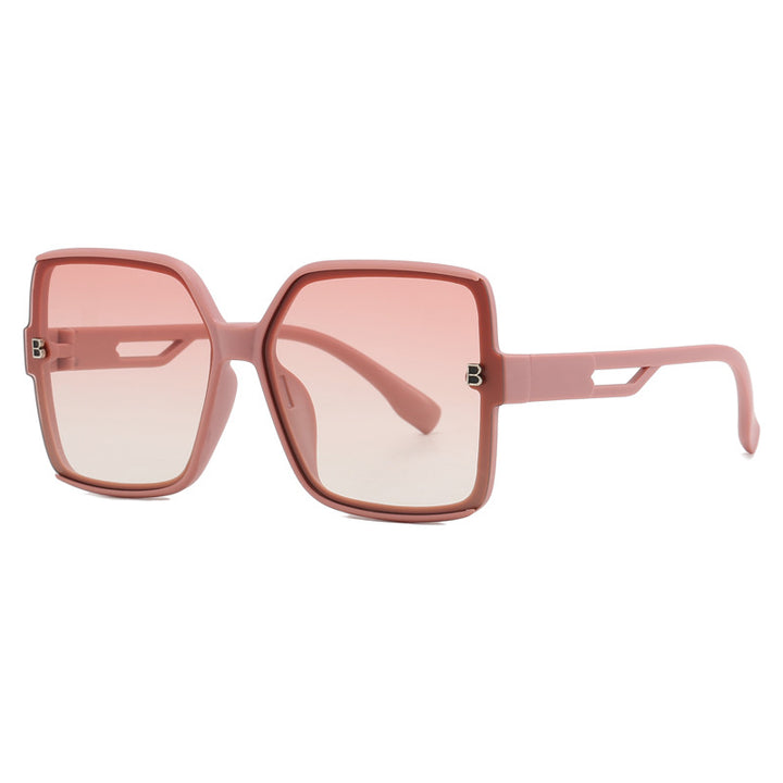 Damen modische oversized Sonnenbrille mit extravaganten Akzenten Karnz
