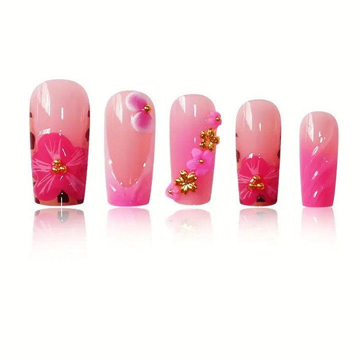 Florale Acryl-Nagelkunst-Verstärkungen Karnz