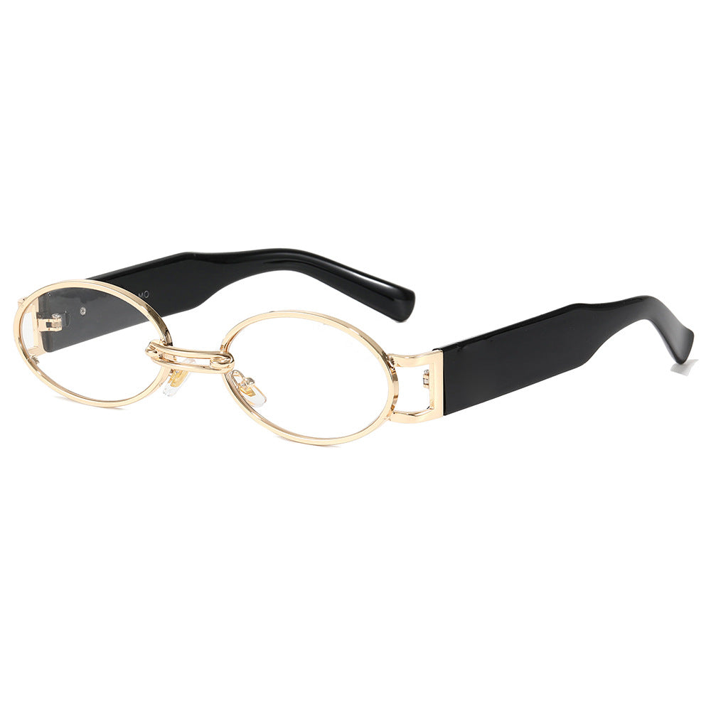 Damen modische Sonnenbrille im ovalen Design Karnz