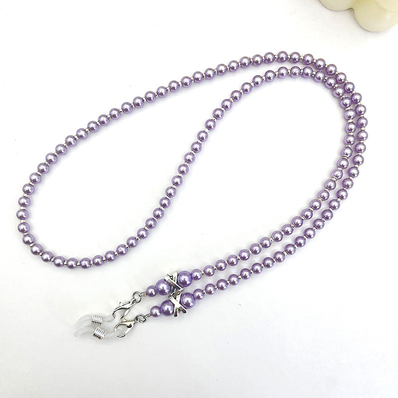 Elegante Perlenbesetzte Brillenband Karnz