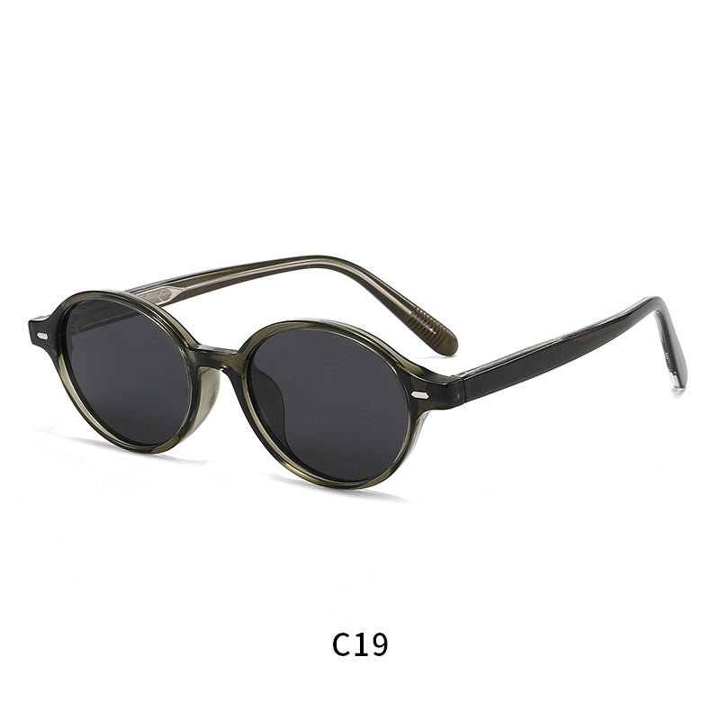 Damen trendige runde Sonnenbrille Karnz