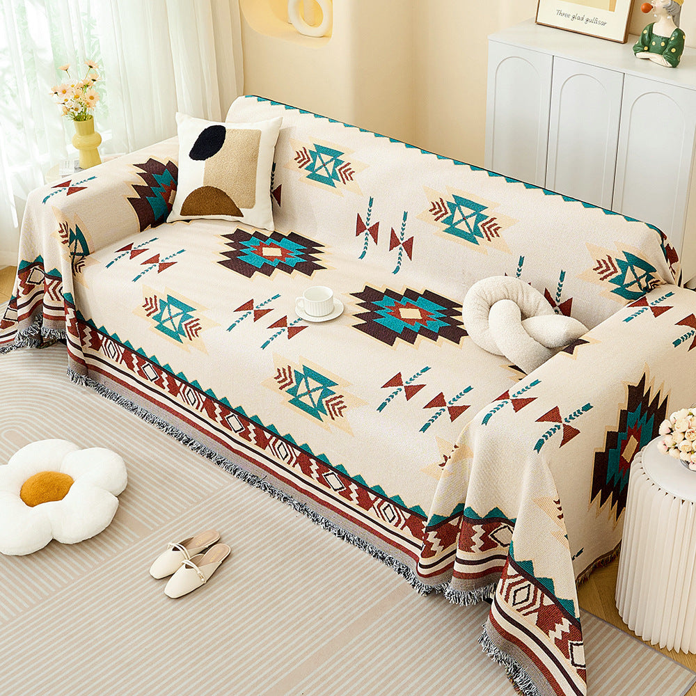 Bohemian gemusterte Sofa-Wurfdecke