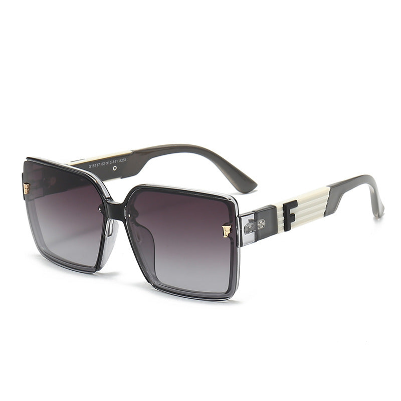 Damen quadratische Sonnenbrille mit luxuriösem Rahmen und polarisierenden Gläsern Karnz