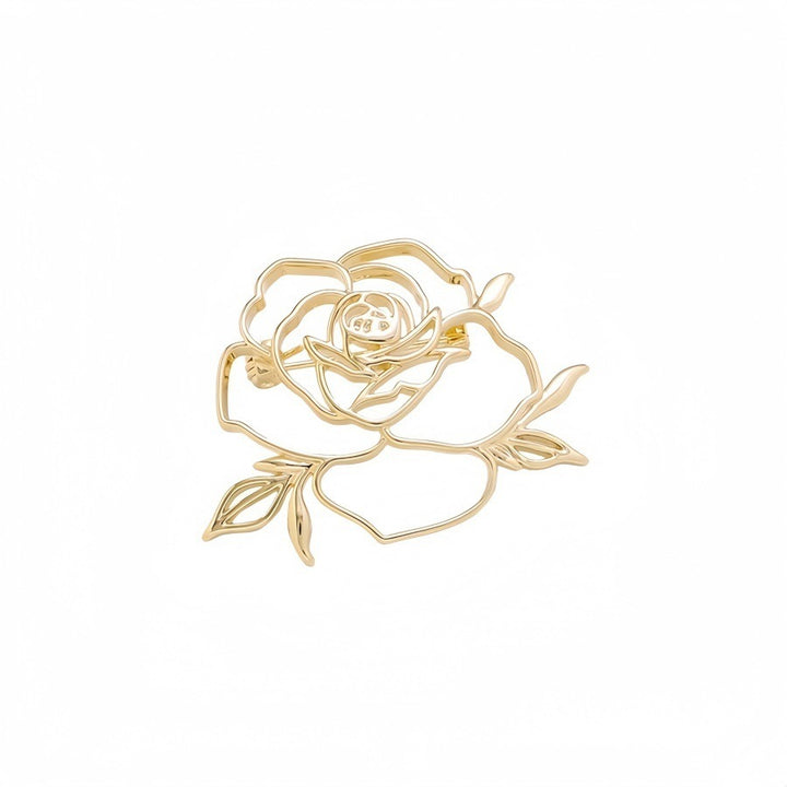 Elegante Rosé Brosche Karnz