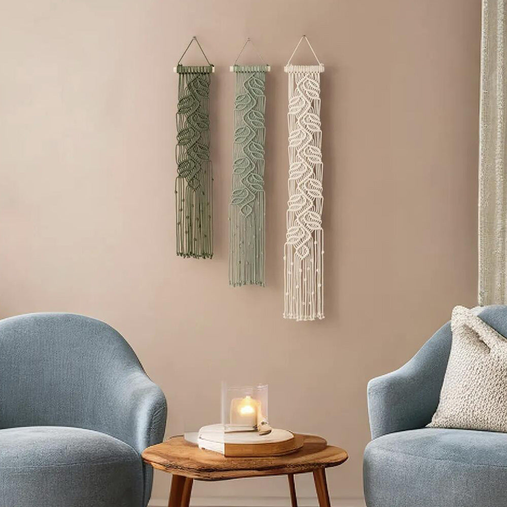 Macrame Blatt Wandkunst Dekor Karnz