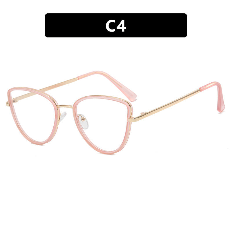 Damen extravagant geformte Brille Karnz