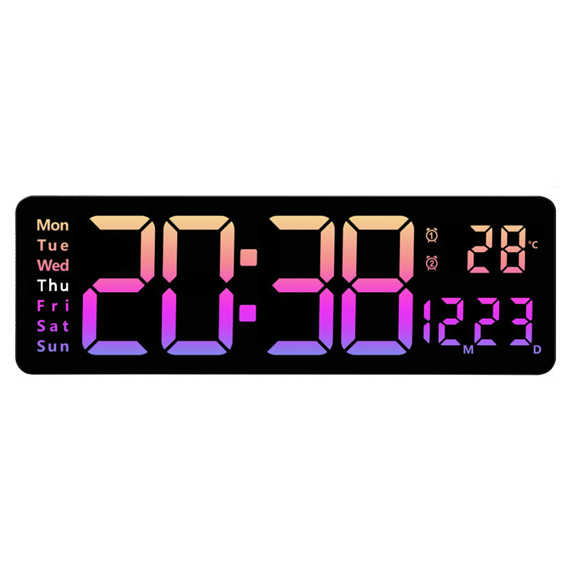 Digitaler Wandwecker mit Multifunktionalem Led-Display Karnz